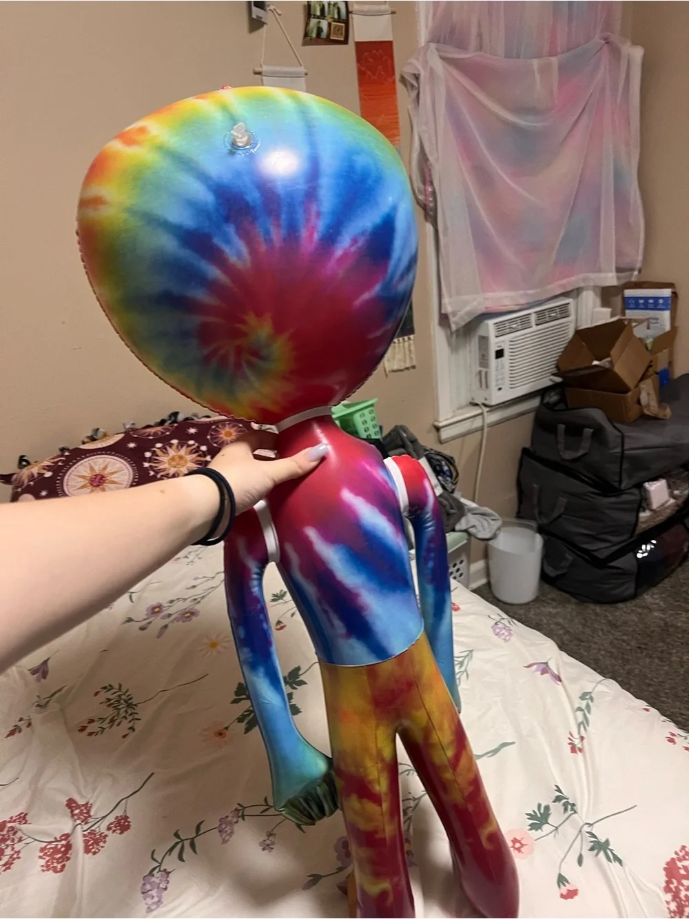 Tie-Dye Alien Plush Toy - Colorful Kids Doll